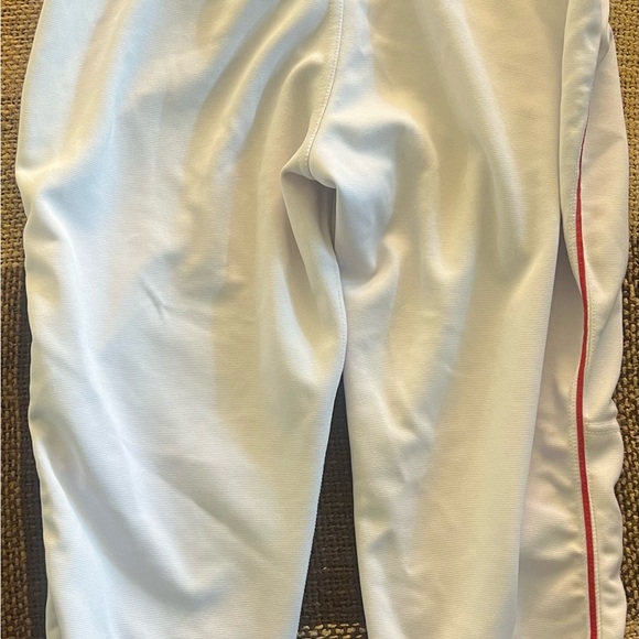 Demarini White baseball pants with Red Stripe - Picture 1 of 3